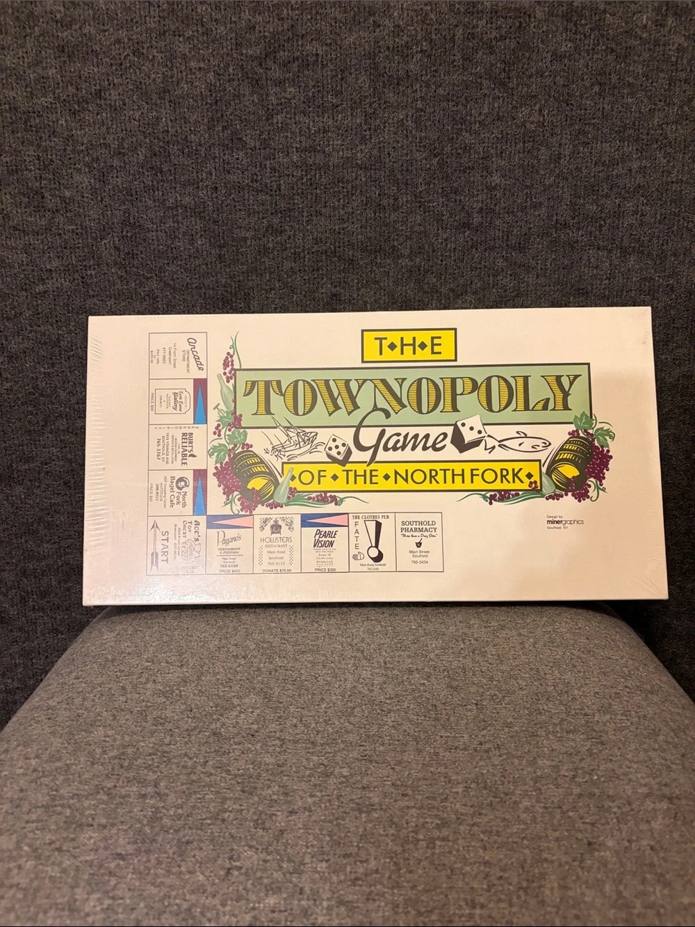 Townopoly: Game of the North Fork - White Box Family Board Game